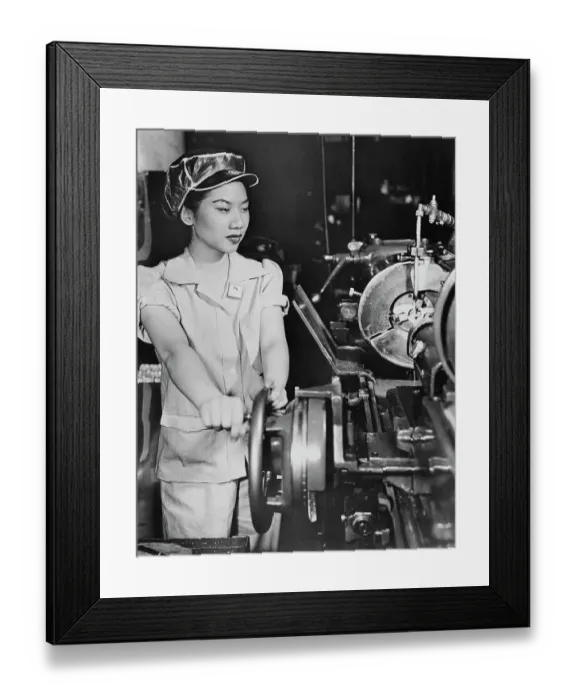 Framed Print : Women Doing Highly Specialized Work Framed Print : Women Doing Highly Specialized Work