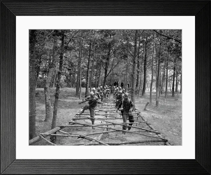 Framed Print : Soldiers Go Thru High-Stepping Course Framed Print : Soldiers Go Thru High-Stepping Course