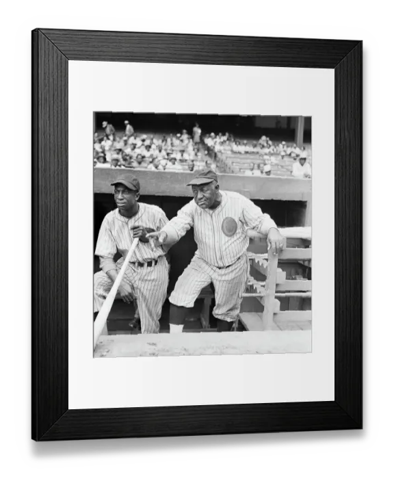 Framed Print : Candy Jim Taylor and Cool Papa Bell Framed Print : Candy Jim Taylor and Cool Papa Bell