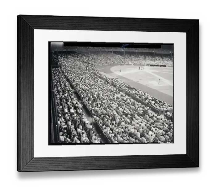 Framed Print : Crowd Watching Baseball Game in Yankee Stadium Framed Print : Crowd Watching Baseball Game in Yankee Stadium