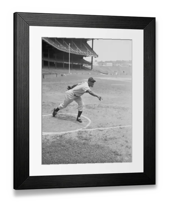 Framed Print : New York Black Yankees Pitcher Framed Print : New York Black Yankees Pitcher
