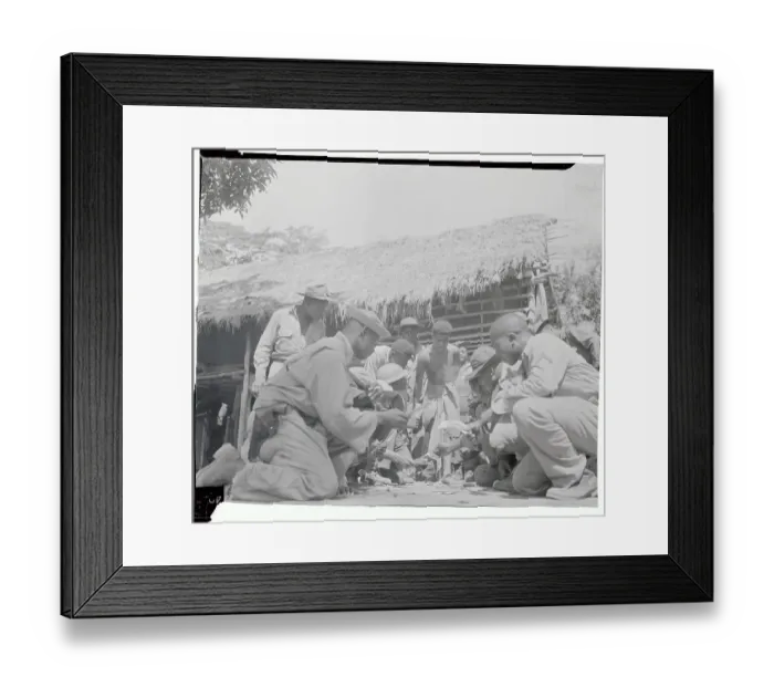 Framed Print : Military Troops Playing Dice Game Framed Print : Military Troops Playing Dice Game