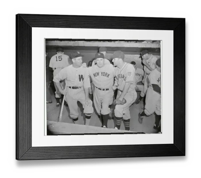 Framed Print : Baseball Managers Posing Together in Uniforms Framed Print : Baseball Managers Posing Together in Uniforms