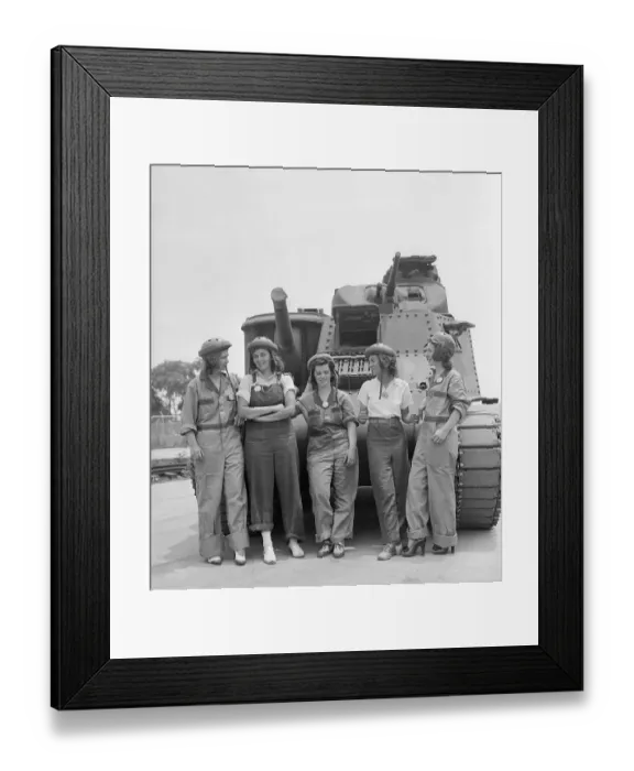 Framed Print : Portrait of Women Contributing to War Effort Framed Print : Portrait of Women Contributing to War Effort