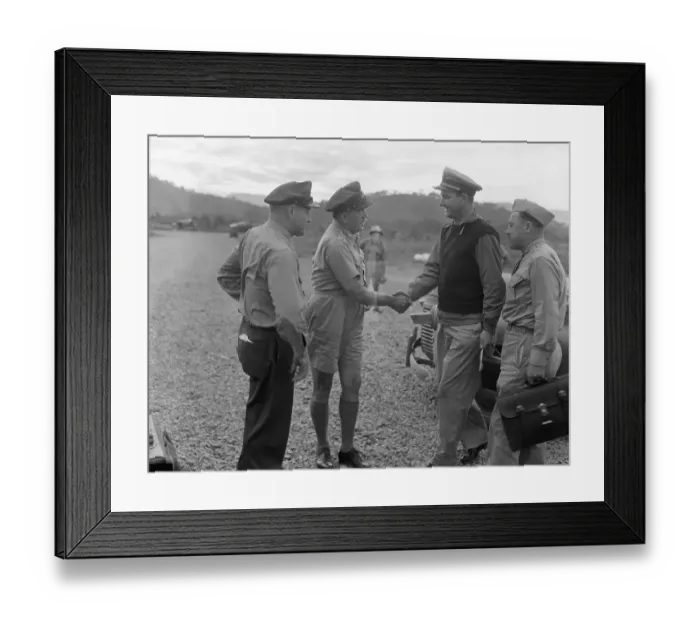 Framed Print : General Scanlon Greeting Lyndon Johnson Framed Print : General Scanlon Greeting Lyndon Johnson