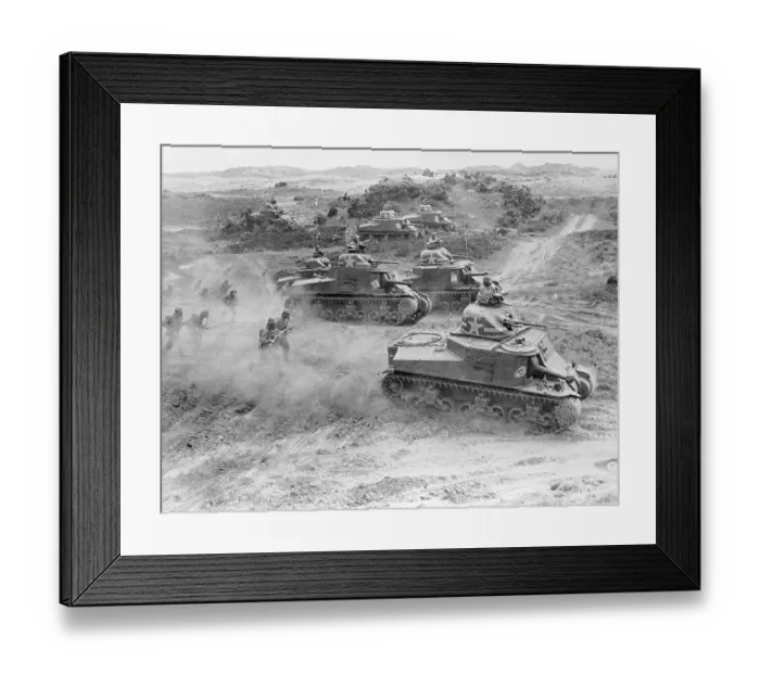 Framed Print : American Tanks Maneuvering in Northern Ireland Framed Print : American Tanks Maneuvering in Northern Ireland
