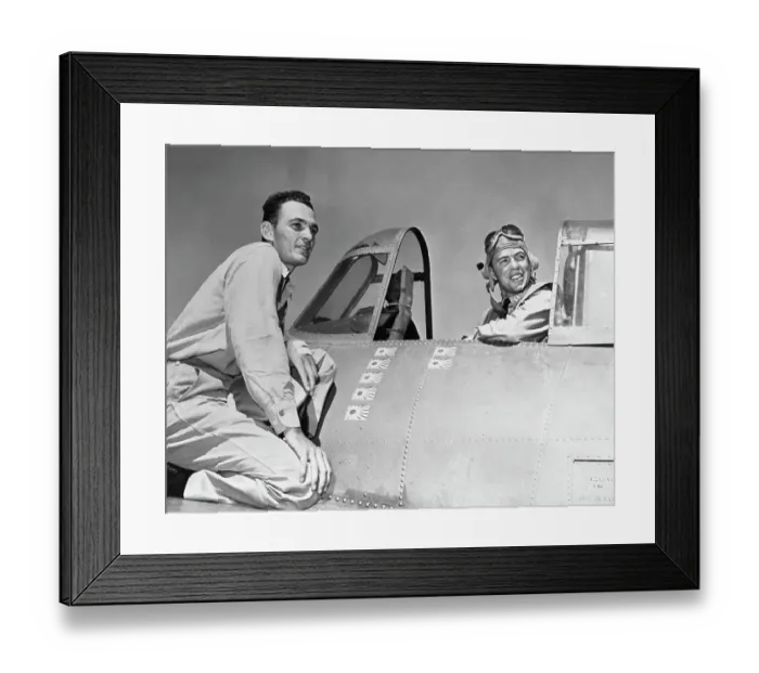 Framed Print : Airmen in the Pacific
