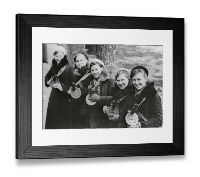 Framed Print : Russian Girls Ready to Serve in Guerilla Units Framed Print : Russian Girls Ready to Serve in Guerilla Units