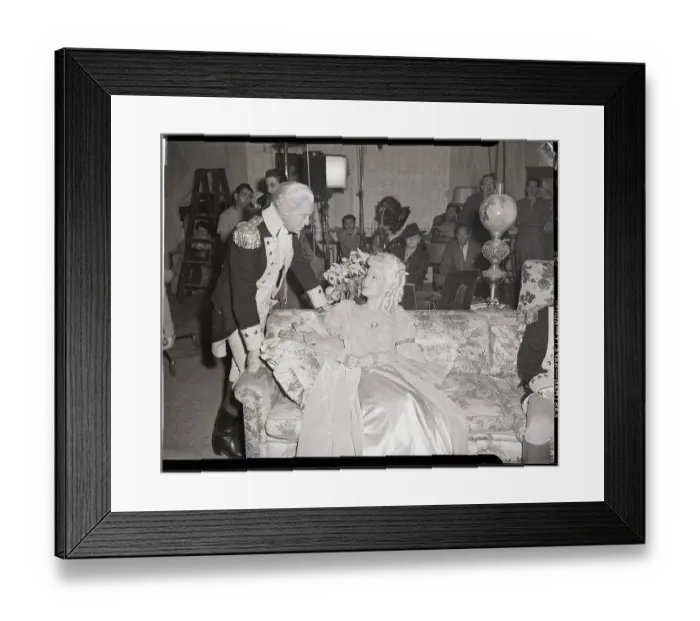 Framed Print : Jack Benny And Ann Sheridan In Costume Framed Print : Jack Benny And Ann Sheridan In Costume