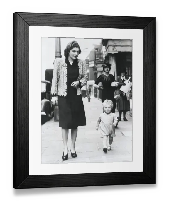 Framed Print : Winston Churchill's Grandson Walking Framed Print : Winston Churchill's Grandson Walking
