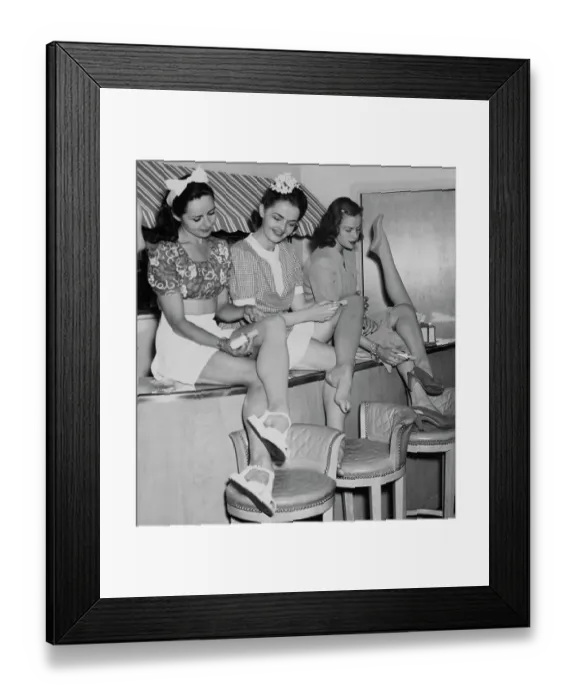 Framed Print : Wear Stockings that Won't Pull or Run Framed Print : Wear Stockings that Won't Pull or Run