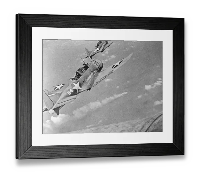Framed Print : U.S. Navy Plane Attacking Japanese Warcraft Framed Print : U.S. Navy Plane Attacking Japanese Warcraft