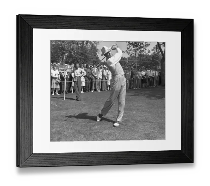 Framed Print : Sam Snead Swinging Golf Club during PGA Championship Framed Print : Sam Snead Swinging Golf Club during PGA Championship