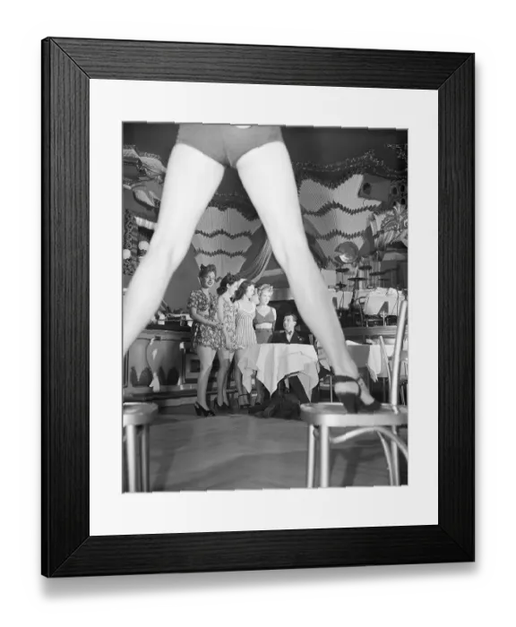 Framed Print : Billy Rose with Young Ladies at Audition Framed Print : Billy Rose with Young Ladies at Audition