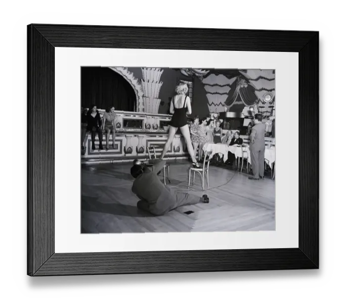 Framed Print : Billy Rose And Show Girls In Club Framed Print : Billy Rose And Show Girls In Club