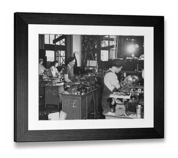 Framed Print : Women Shipbuilders Framed Print : Women Shipbuilders