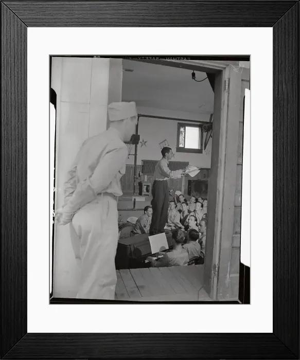 Framed Print : Irving Berlin Rehearsing at Camp Upton Framed Print : Irving Berlin Rehearsing at Camp Upton