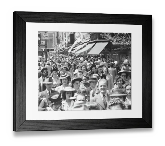 Framed Print : Capital Street with Pedestrians Framed Print : Capital Street with Pedestrians