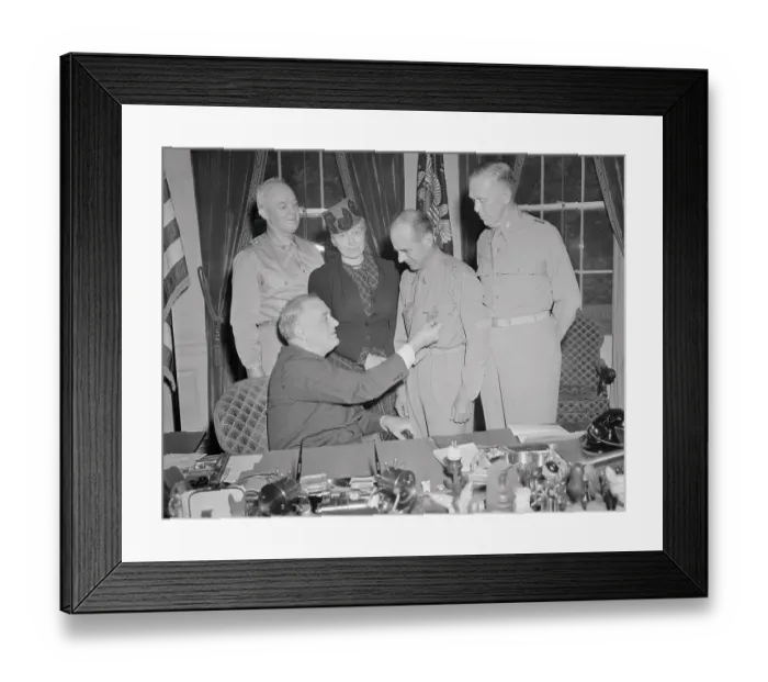 Framed Print : President Roosevelt Awarding James Doolittle the Congressional Medal of Honor Framed Print : President Roosevelt Awarding James Doolittle the Congressional Medal of Honor