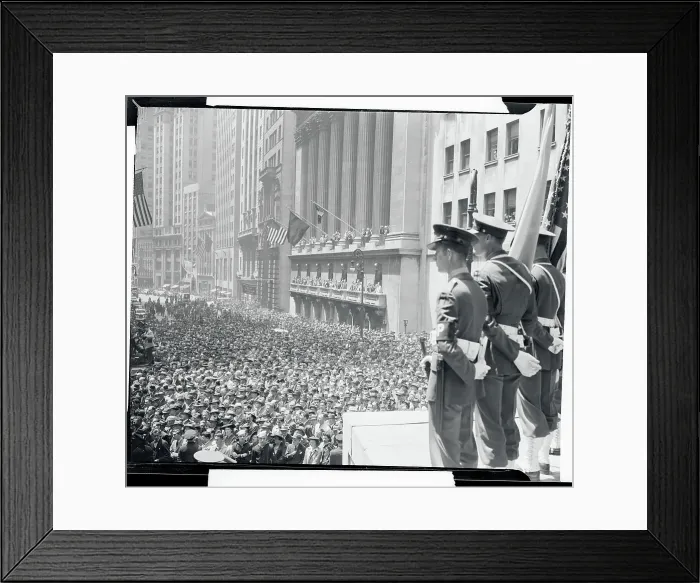 Framed Print : View of Crowd at War Bond Rally Framed Print : View of Crowd at War Bond Rally