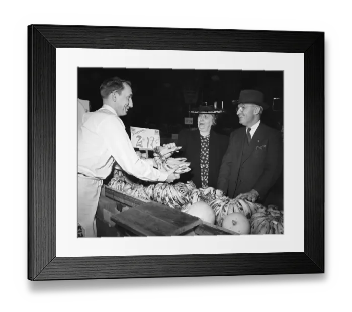 Framed Print : Harry Truman And Wife Shopping at Produce Stand Framed Print : Harry Truman And Wife Shopping at Produce Stand