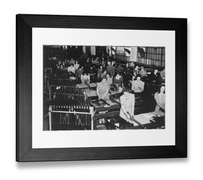 Framed Print : Women Working in Factories Framed Print : Women Working in Factories
