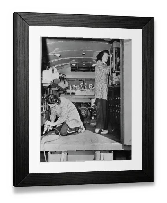 Framed Print : Women Working in Factories Framed Print : Women Working in Factories