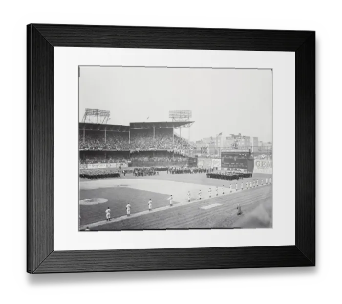 Framed Print : Navy Relief Ceremonies at Ebbets Field Framed Print : Navy Relief Ceremonies at Ebbets Field