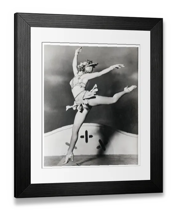 Framed Print : Anna Neagle Jumping in High Heels