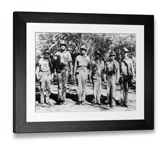 Framed Print : Marine Corps Officers in the Philippines Framed Print : Marine Corps Officers in the Philippines