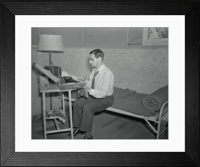 Framed Print : Irving Berlin Working on his Music Notes Framed Print : Irving Berlin Working on his Music Notes