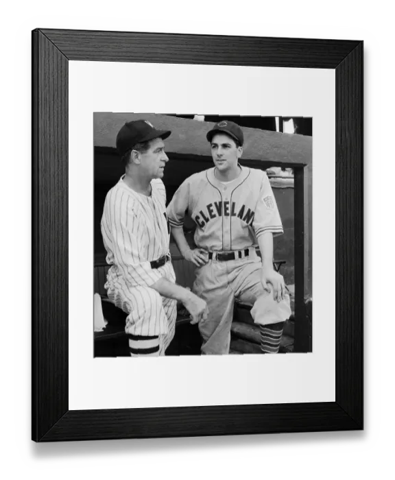 Framed Print : Bucky Harris Talking To Lou Boudreau Framed Print : Bucky Harris Talking To Lou Boudreau