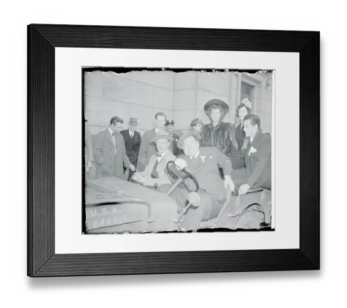 Framed Print : Movie Stars Arriving for a Show Framed Print : Movie Stars Arriving for a Show