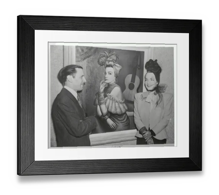 Framed Print : Carmen Miranda with Paul Meltsner
