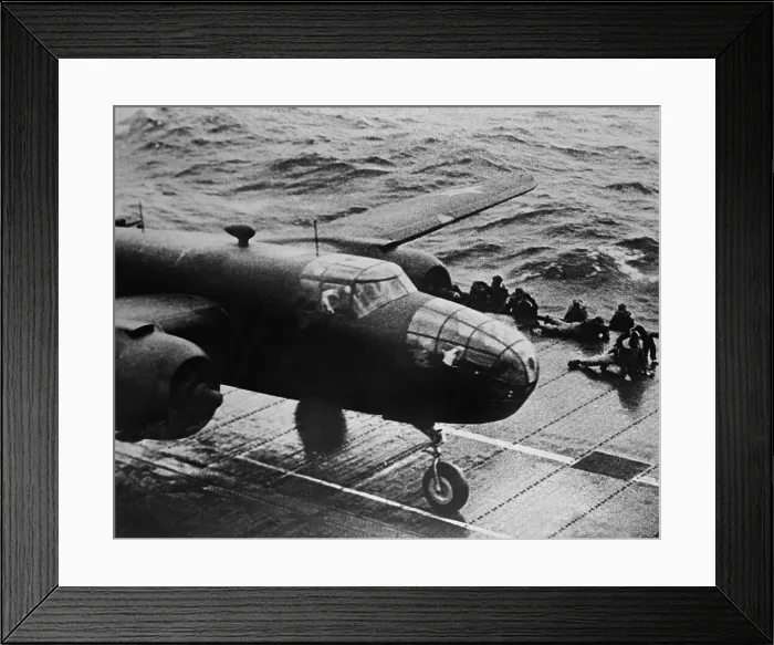 Framed Print : B-25 on USS Hornet Framed Print : B-25 on USS Hornet