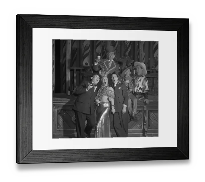 Framed Print : Carmen Miranda with Others Framed Print : Carmen Miranda with Others