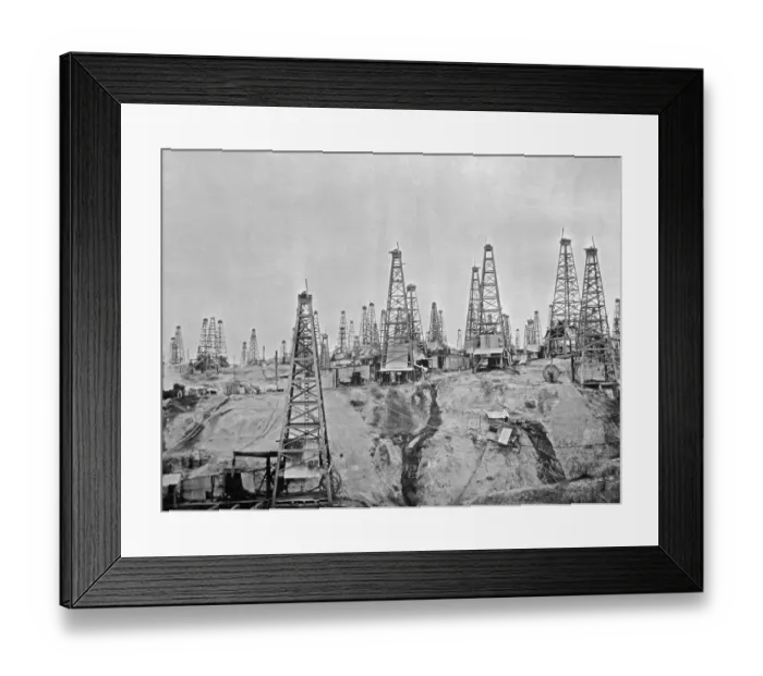 Framed Print : Oil Fields in Burma Framed Print : Oil Fields in Burma
