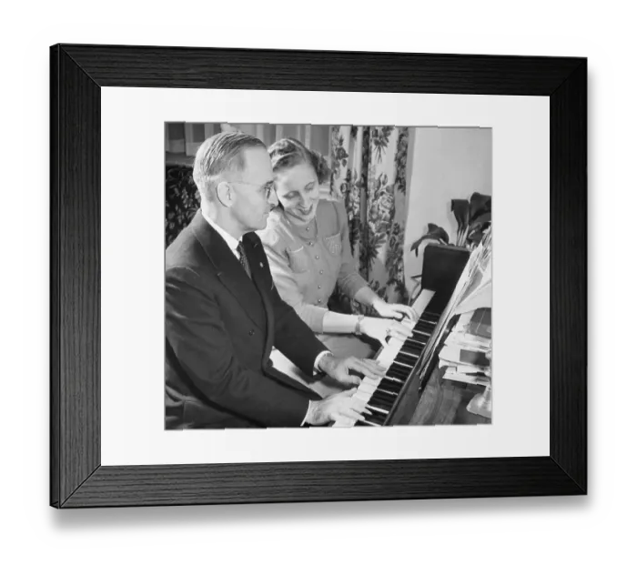 Framed Print : Senator Harry Truman and Daughter Margaret Framed Print : Senator Harry Truman and Daughter Margaret