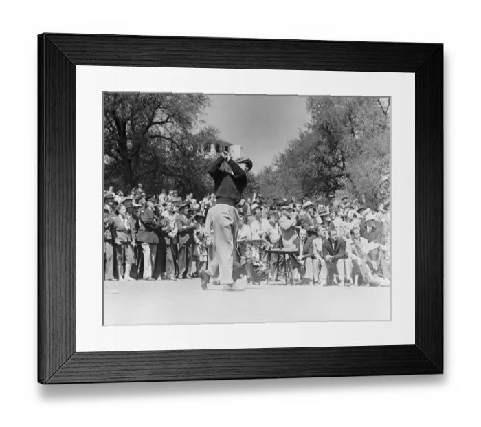 Framed Print : Nelson Leads In Masters Golf Tournament Framed Print : Nelson Leads In Masters Golf Tournament