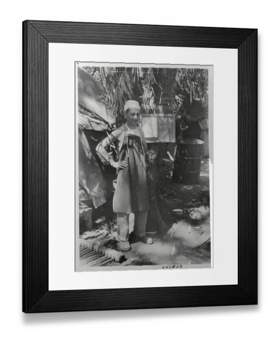 Framed Print : Army Doctor Posing Outside Makeshift Hospital Framed Print : Army Doctor Posing Outside Makeshift Hospital