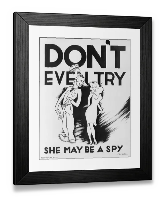 Framed Print : Poster on Spy Possibilities Framed Print : Poster on Spy Possibilities