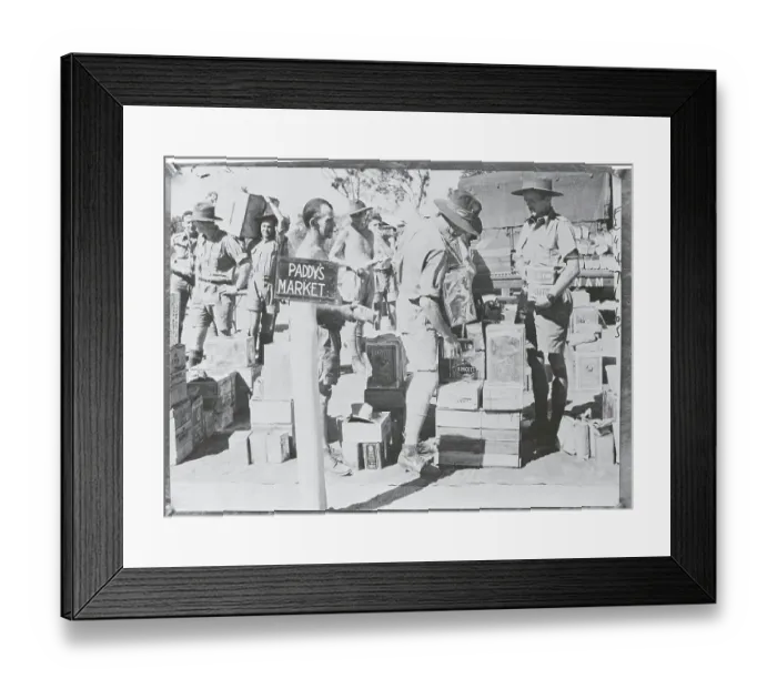 Framed Print : Australian Soldiers Unloading Supplies Framed Print : Australian Soldiers Unloading Supplies