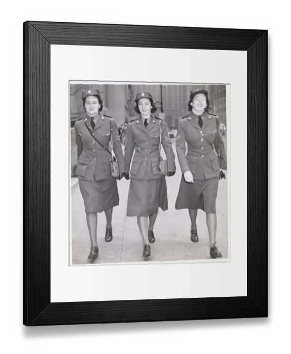 Framed Print : Members of Canadian Women's Army Framed Print : Members of Canadian Women's Army