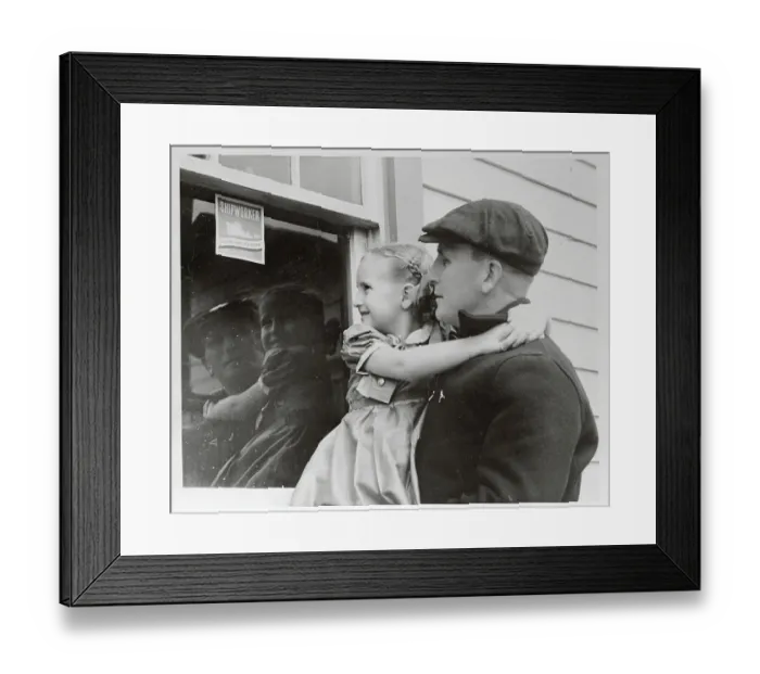 Framed Print : C.M. Carlson with Daughter Framed Print : C.M. Carlson with Daughter
