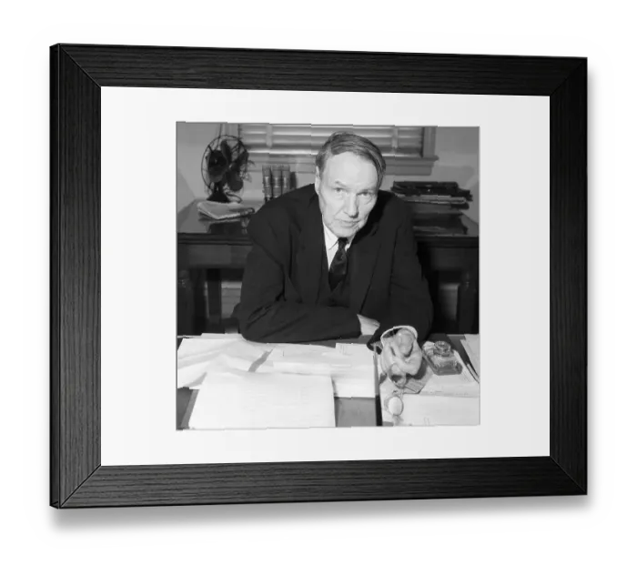 Framed Print : Clarence Darrow Seated At His Desk Framed Print : Clarence Darrow Seated At His Desk