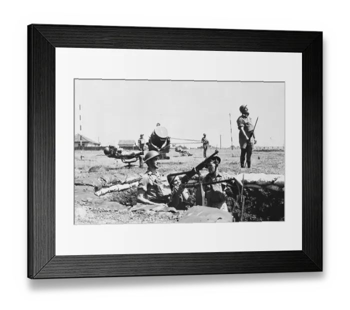 Framed Print : Australian Anti-Aircraft Soldiers Framed Print : Australian Anti-Aircraft Soldiers