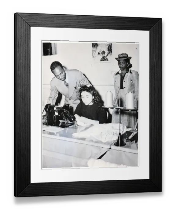 Framed Print : Manager Inspects Work Of Employee Framed Print : Manager Inspects Work Of Employee