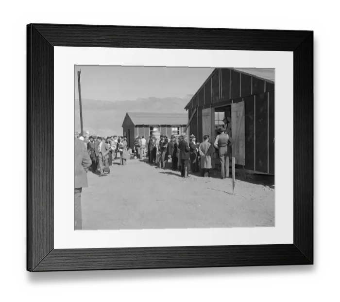 Framed Print : Registration at Japanese Relocation Center Framed Print : Registration at Japanese Relocation Center