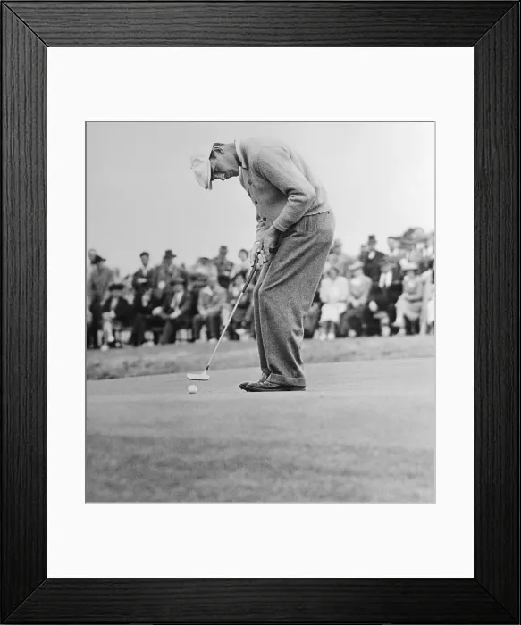 Framed Print : Ben Hogan Putting to win Tournament Framed Print : Ben Hogan Putting to win Tournament