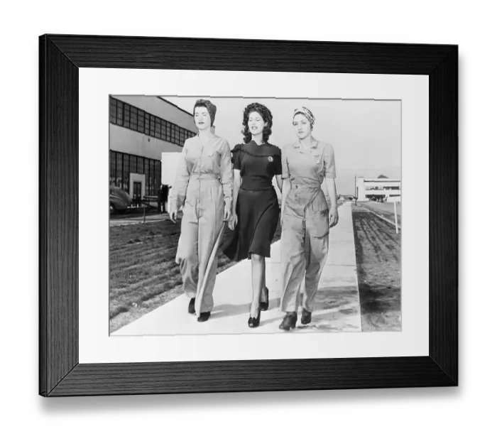 Framed Print : Wartime Fashion Note